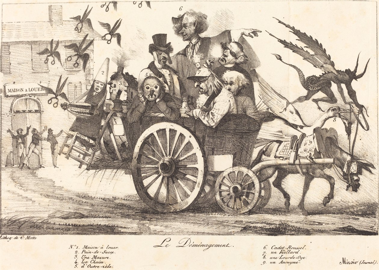 Avskaffandet av censuren, c. 1821. Skapare: Eugene Delacroix, Charles Etienne Pierre Motte. av Eugene Delacroix, Charles Etienne Pierre Motte