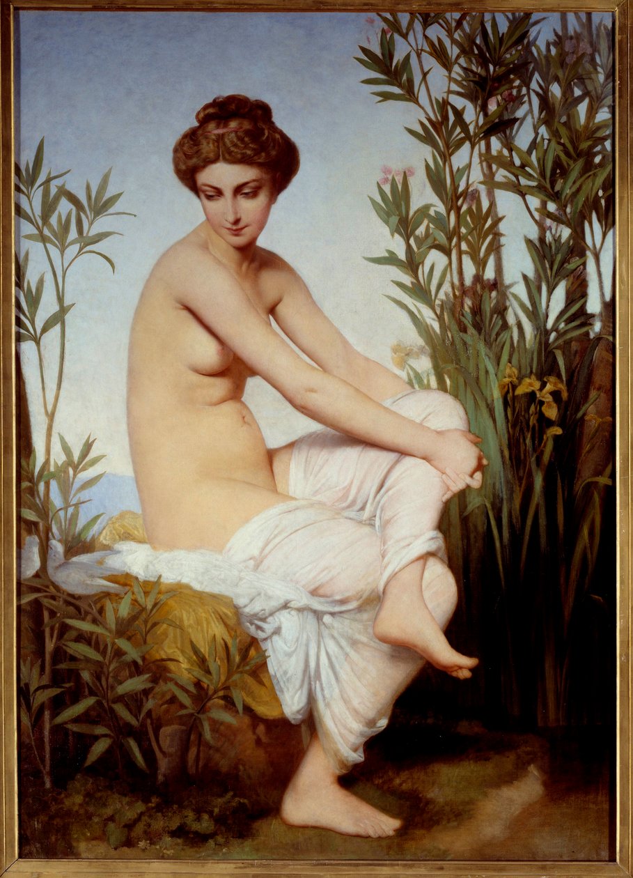 Antik badande målning av Eugene Amaury Duval (1808-1885) 1800-talsmuseet för konst i Rouen av Eugene Emmanuel Amaury Duval