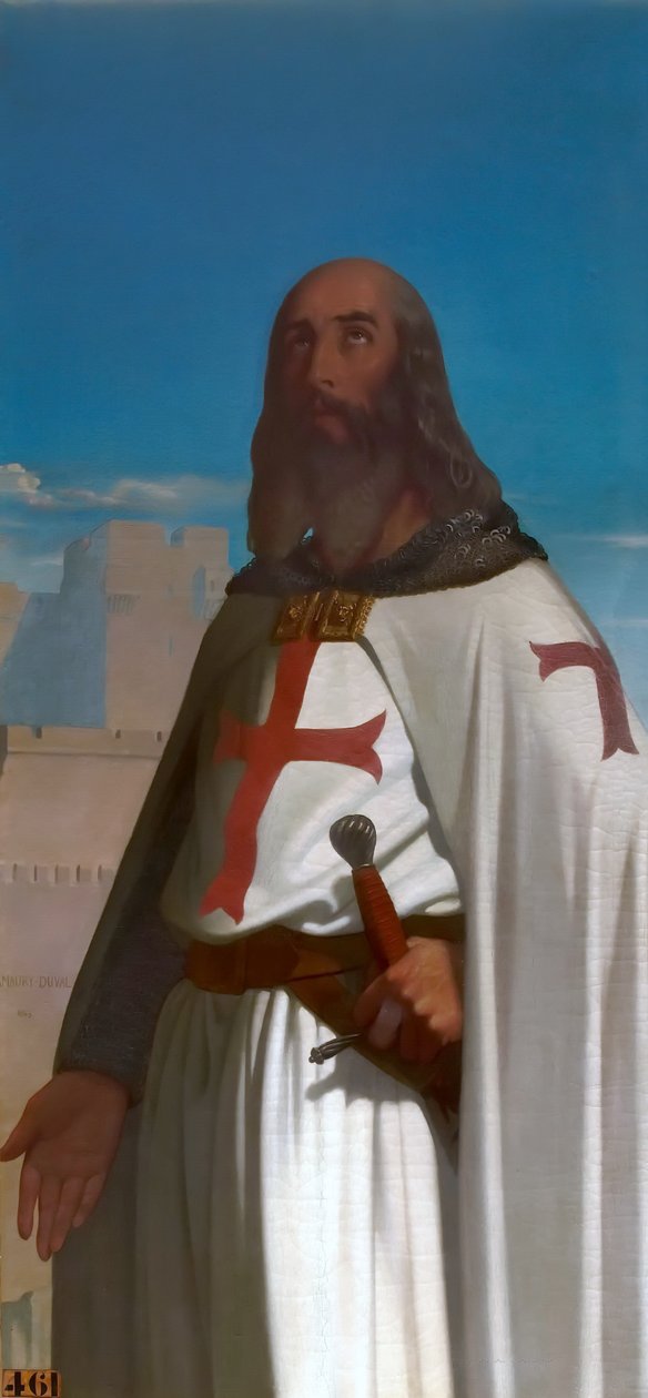 Jacques de Molay, Tempelriddarnas stormästare av Eugene Emmanuel Amaury Duval