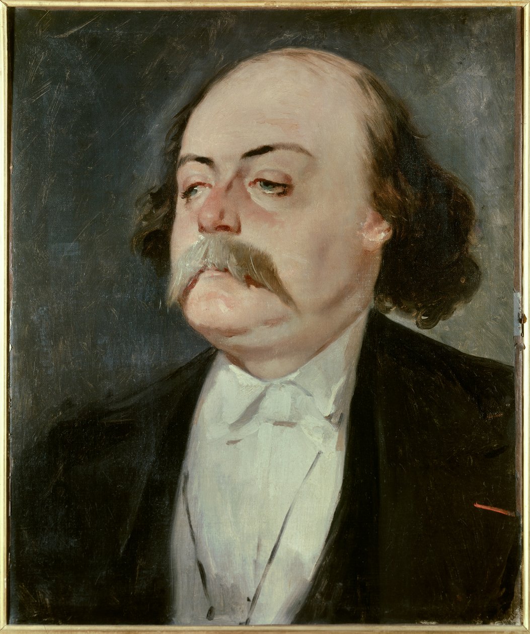Porträtt av Gustave Flaubert (1821 - 1880), fransk författare, ca 1865. Målning av Eugene Giraud (1806-1881) av Eugene Giraud