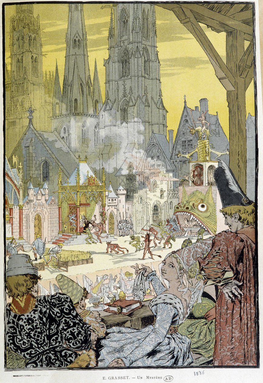 Ett medeltidens mysterium av Grasset av Eugene Grasset