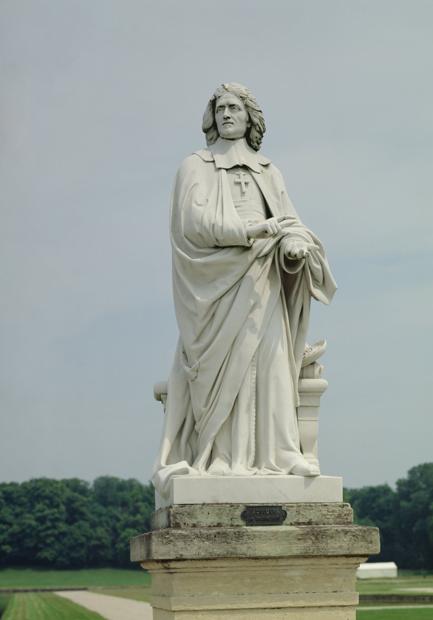 Staty av Jacques Benigne Bossuet (1627-1704) (marmor) av Eugene Guillaume