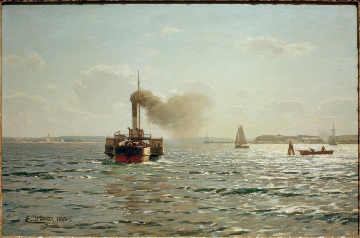 Östersjön nära Flensburg av Eugene Gustav Dücker