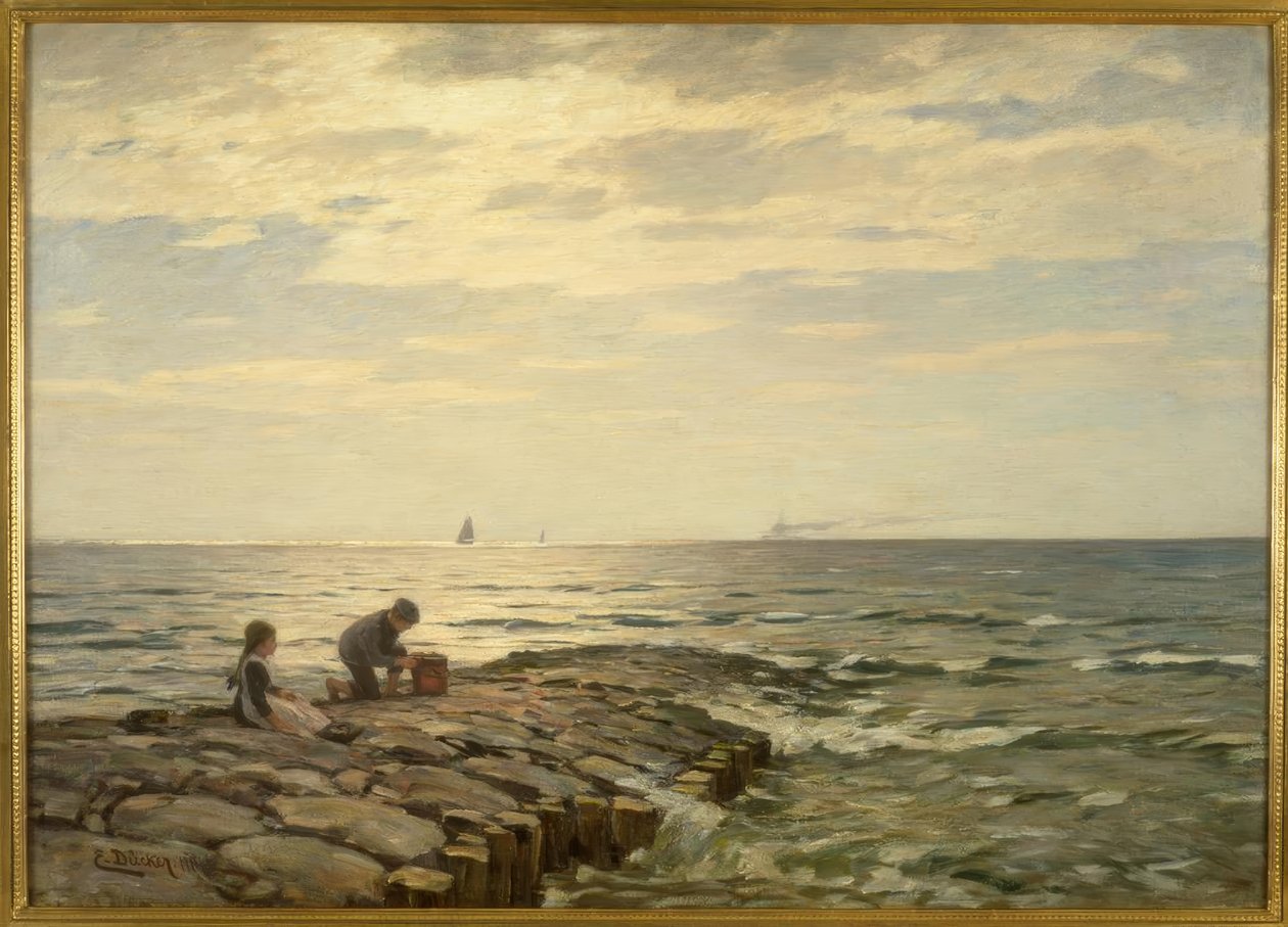 E.Dücker, An der Mole av Eugene Gustav Dücker