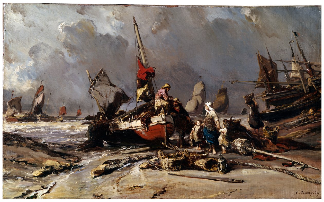 Efter stormen, 1869 av Eugene Isabey