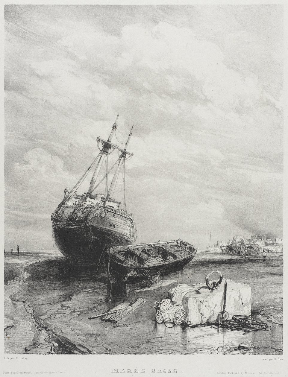 Lågvatten av Eugene Isabey
