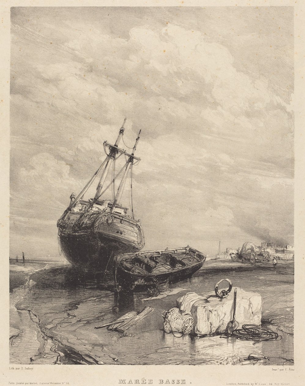 Lågvatten av Eugene Isabey