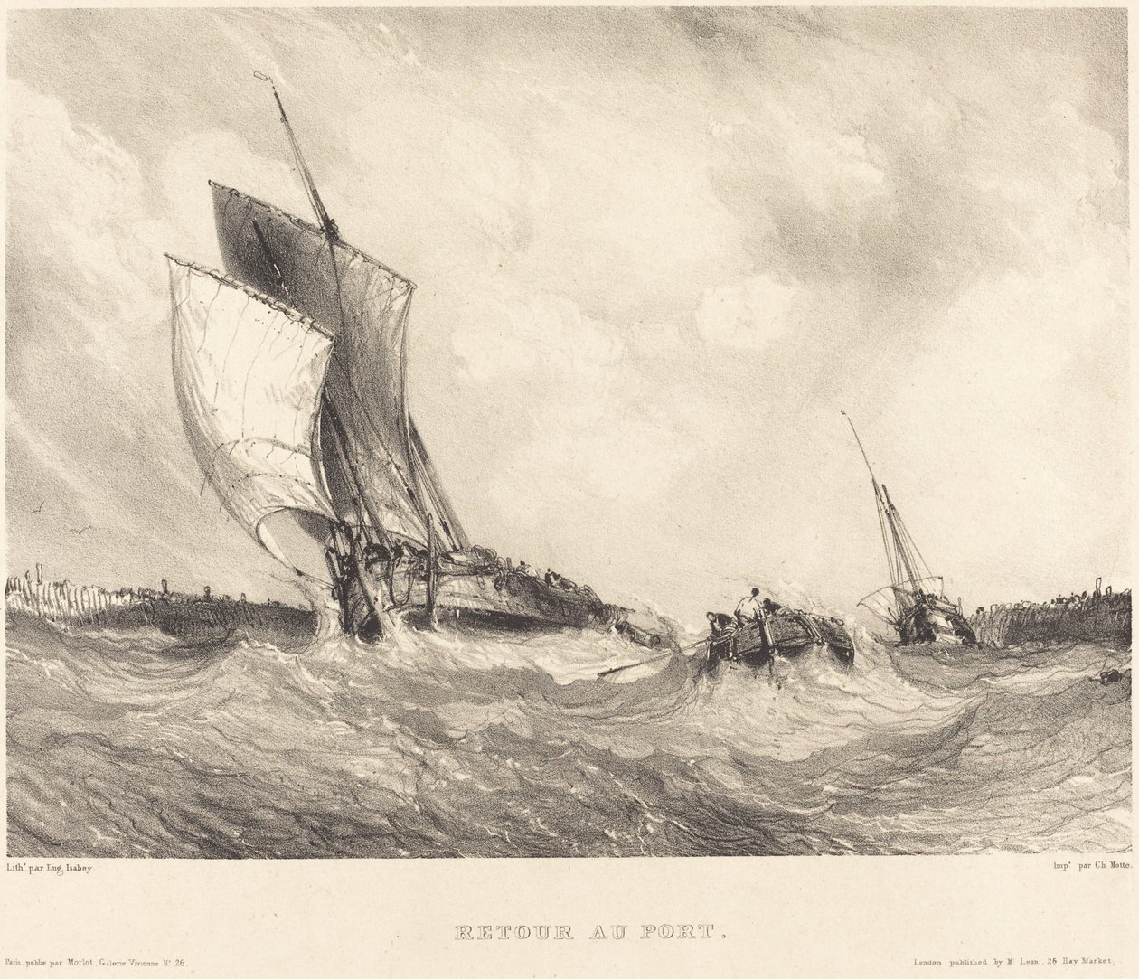Återgå till hamn av Eugene Isabey