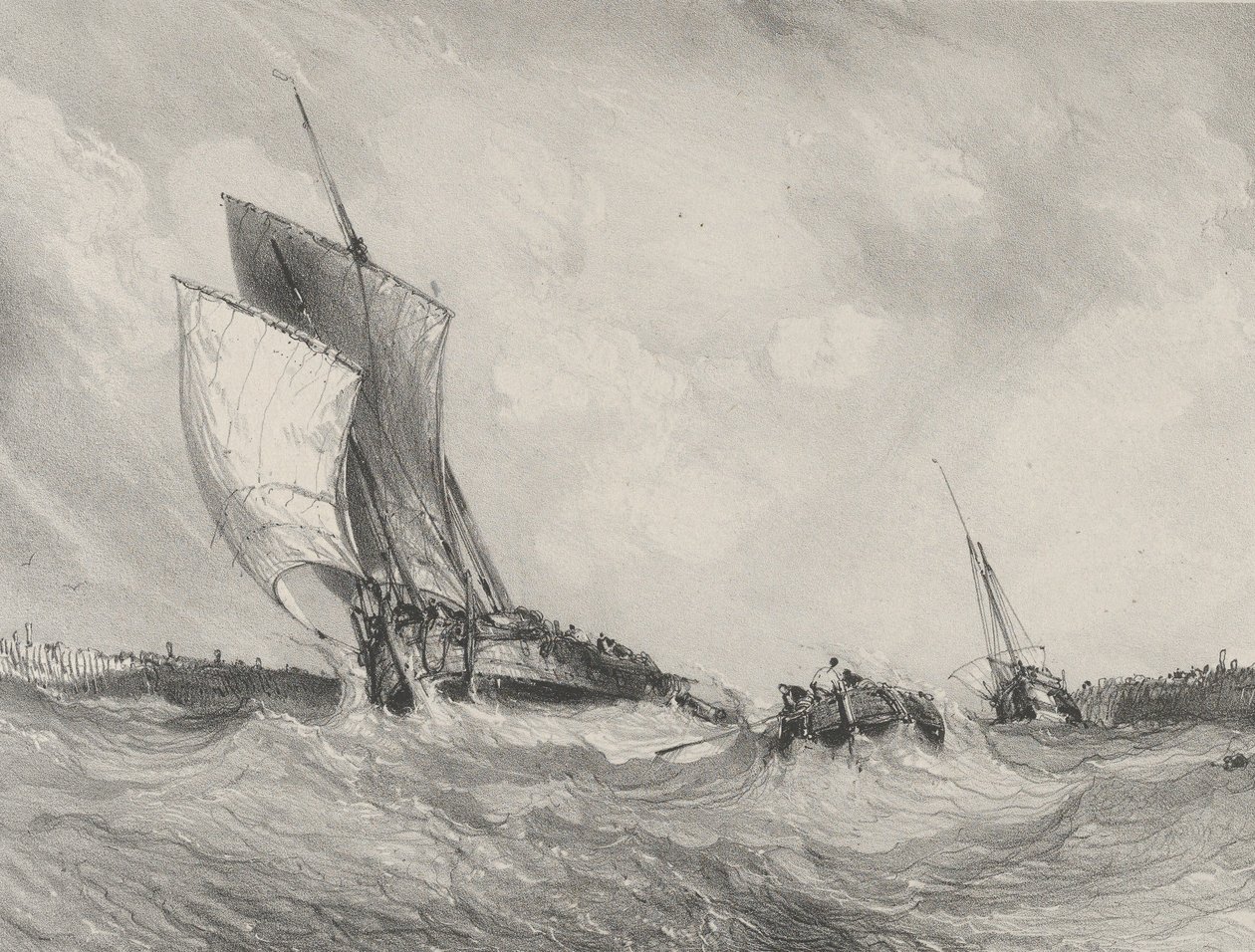 Återvänder till hamnen, 1833. av Eugene Isabey