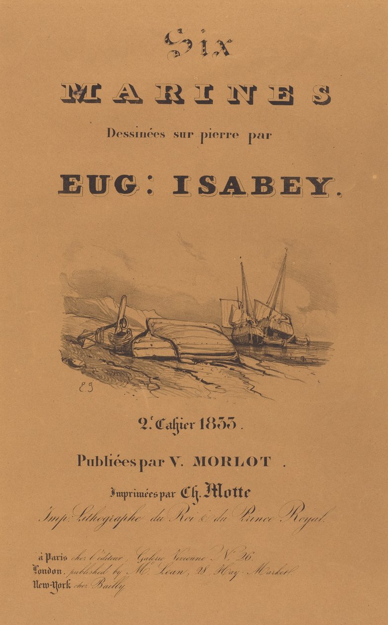 Sechs Marinesoldaten av Eugene Isabey