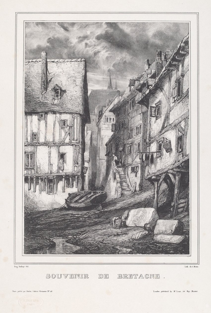 Souvenir av Bretagne av Eugene Isabey