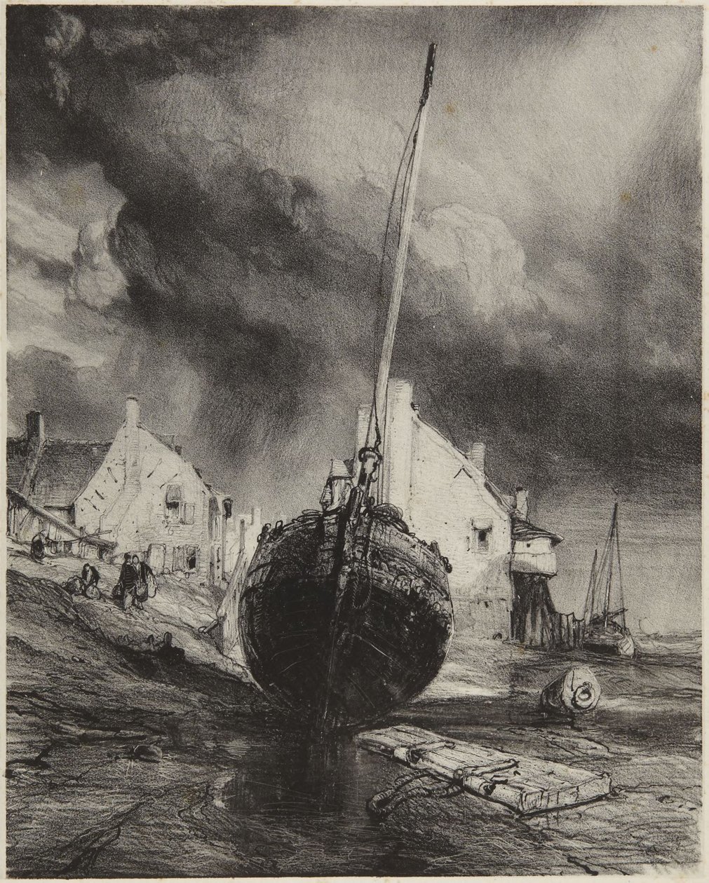 Minnen från St. Valery-sur-Somme av Eugene Isabey
