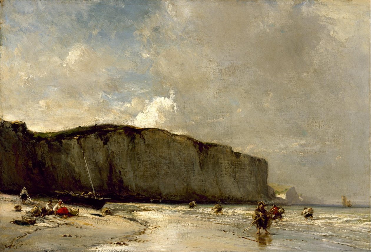 Utsikt längs Normans kust av Eugene Isabey