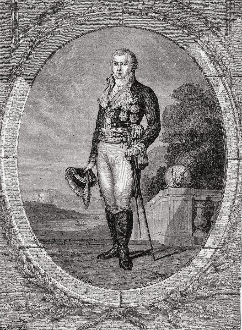 Manuel Godoy y Alvarez de Faria, graverad av Blanpain, från 