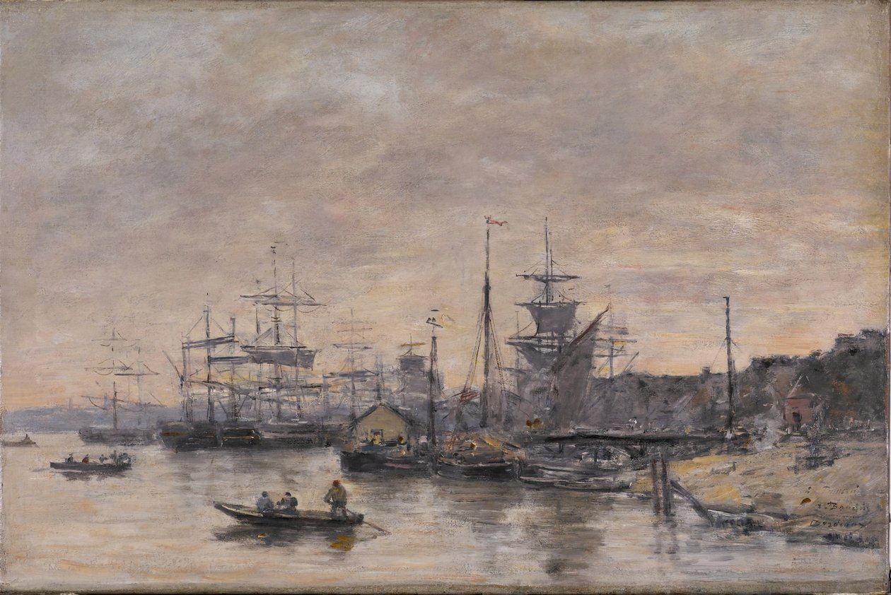 Bordeaux, hamnen av Eugene Louis Boudin