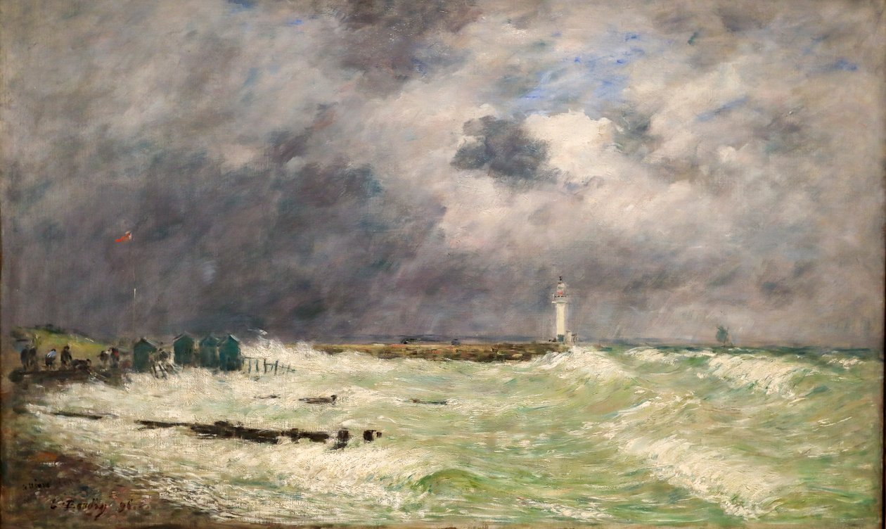 Vindby i Frascati, Le Havre av Eugene Louis Boudin