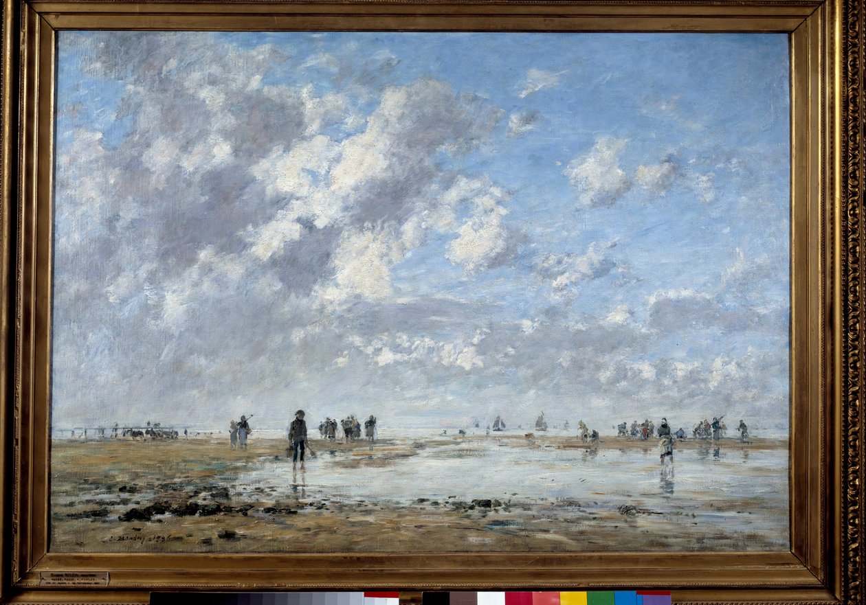 Lågvatten vid Etaples Målning av Eugene Louis Boudin (1824-1898) av Eugene Louis Boudin