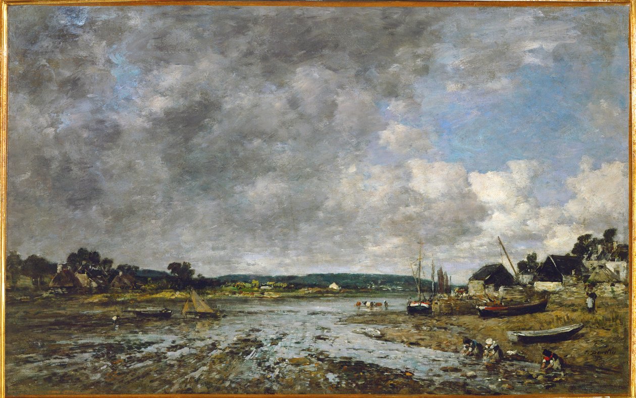 Norman Tvättkvinnor på stranden av Eugene Louis Boudin
