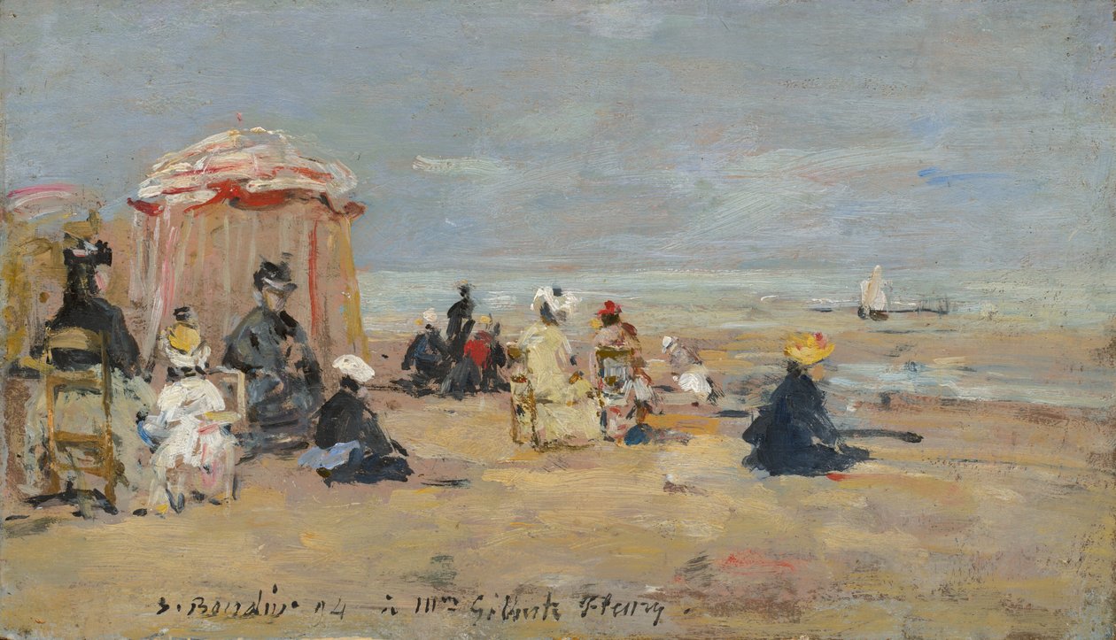 På stranden av Eugene Louis Boudin
