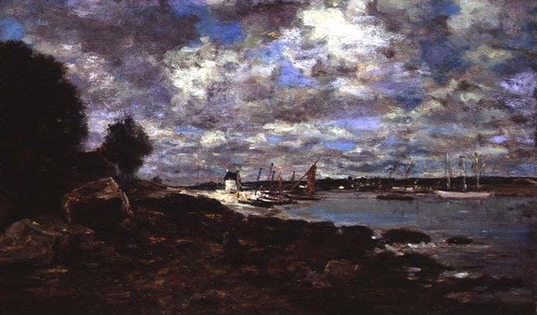 Plougastel-Daoulas (olja på duk) av Eugene Louis Boudin