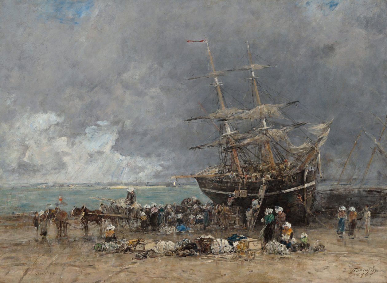Terre-Neuviers återkomst av Eugene Louis Boudin