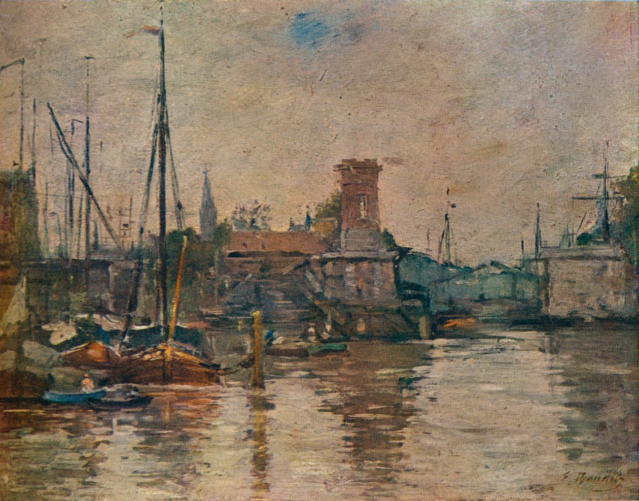 Sjöfart, 1800-talet av Eugene Louis Boudin