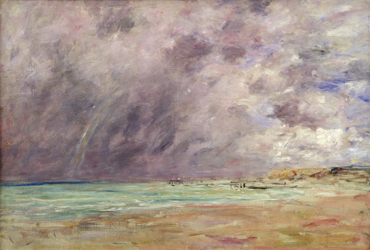 Stormig himmel över Le Havres flodmynning, ca 1892-96 av Eugene Louis Boudin