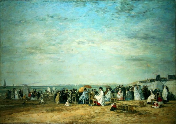 Stranden av Eugene Louis Boudin