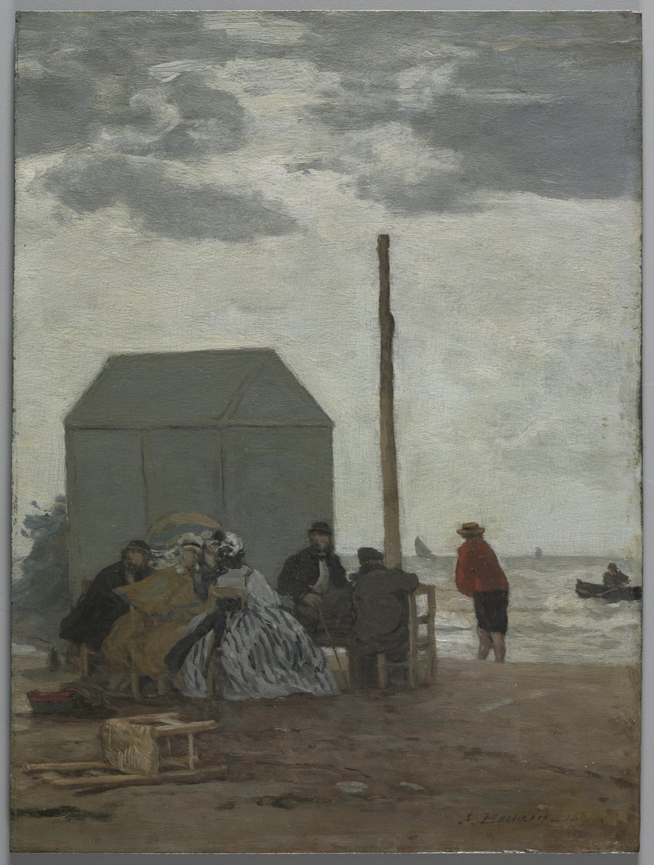 Stranden i Deauville av Eugene Louis Boudin