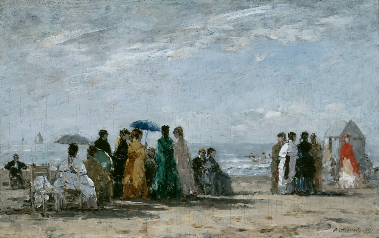 Stranden vid Trouville av Eugene Louis Boudin