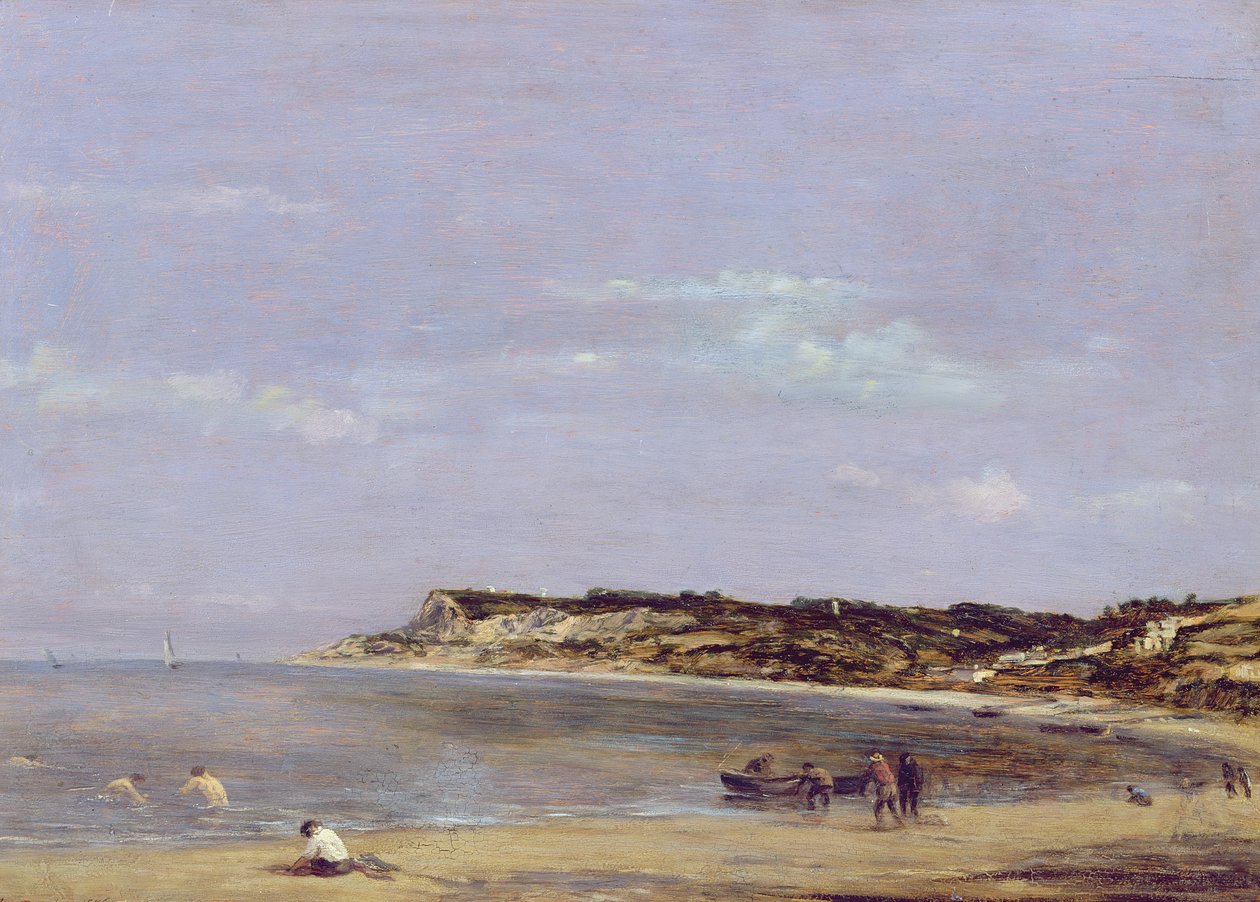 Kusten vid La Heve, 1856 av Eugene Louis Boudin
