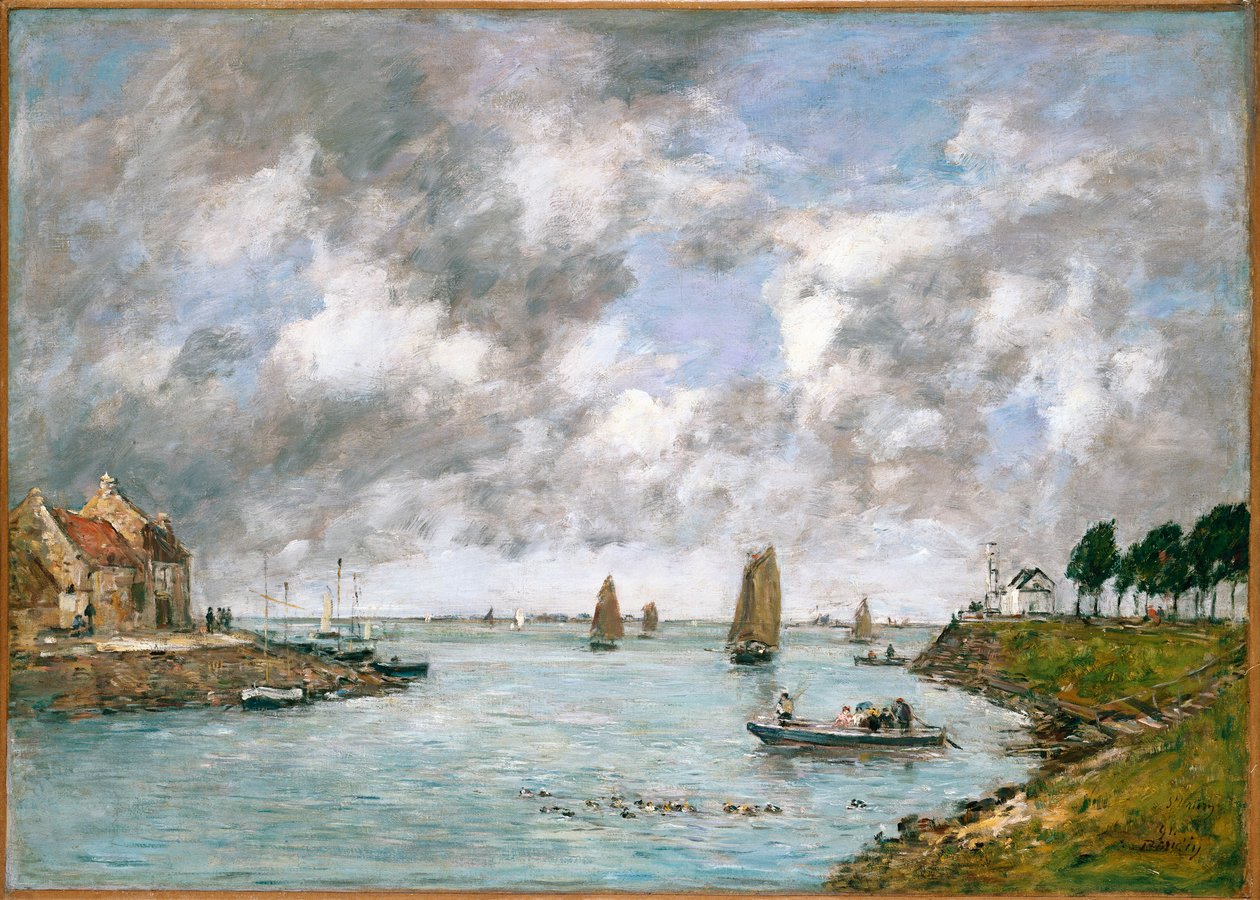 Sommes mynning, St. Valery-sur-Somme, 1891 av Eugene Louis Boudin
