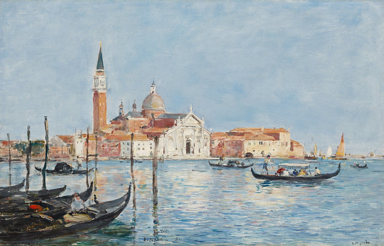 Venedig, kyrkan San Giorgio av Eugene Louis Boudin