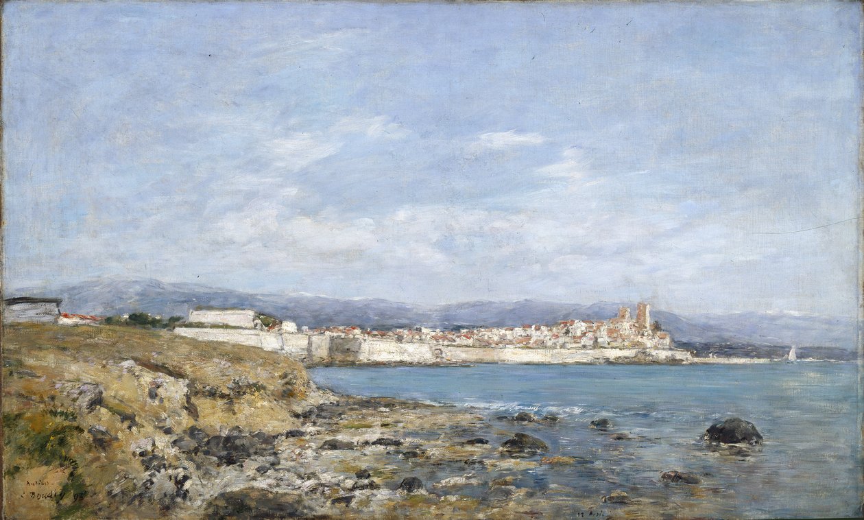 Utsikt över Antibes, 1893 av Eugene Louis Boudin