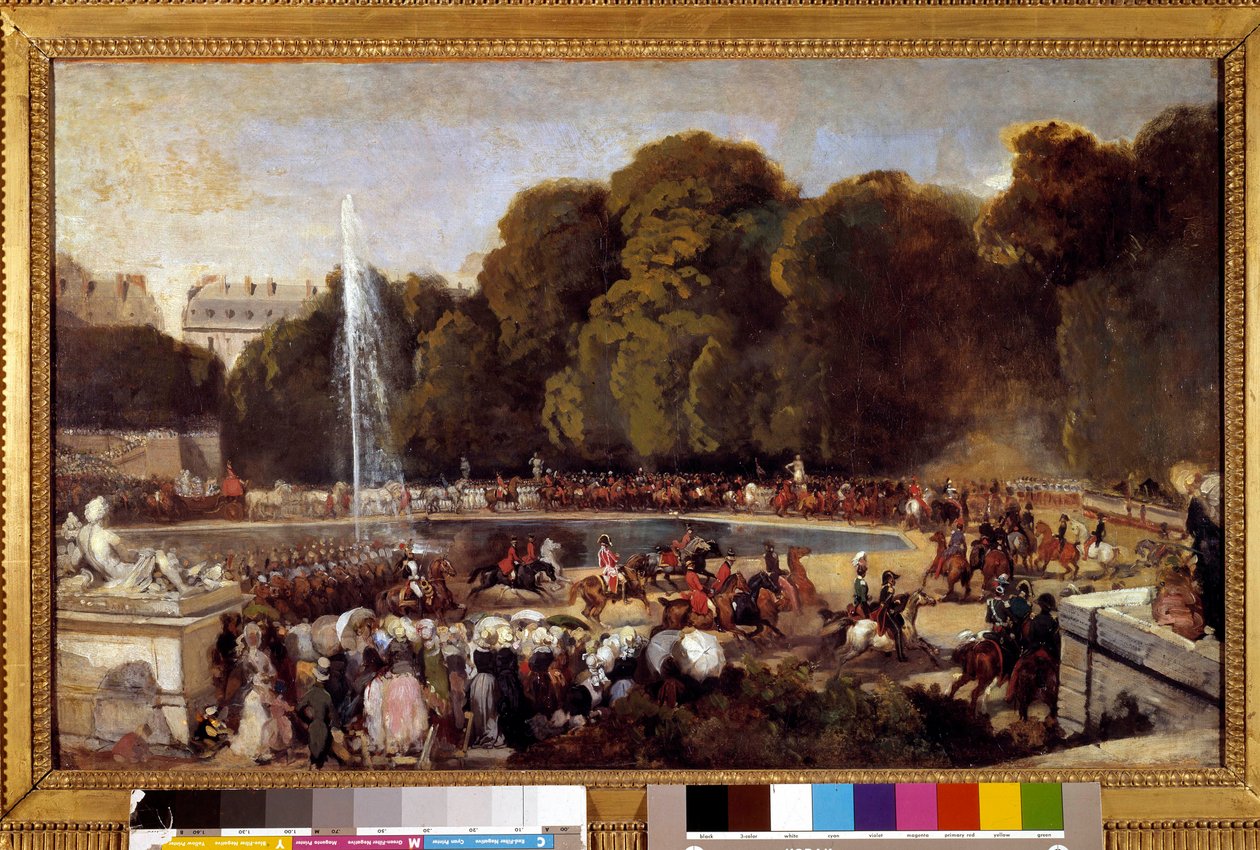 Hertiginnan av Orleans, Helene av Mecklembourg, inträde i Tuilerierna i Paris, 4 juni av Eugene Louis Lami