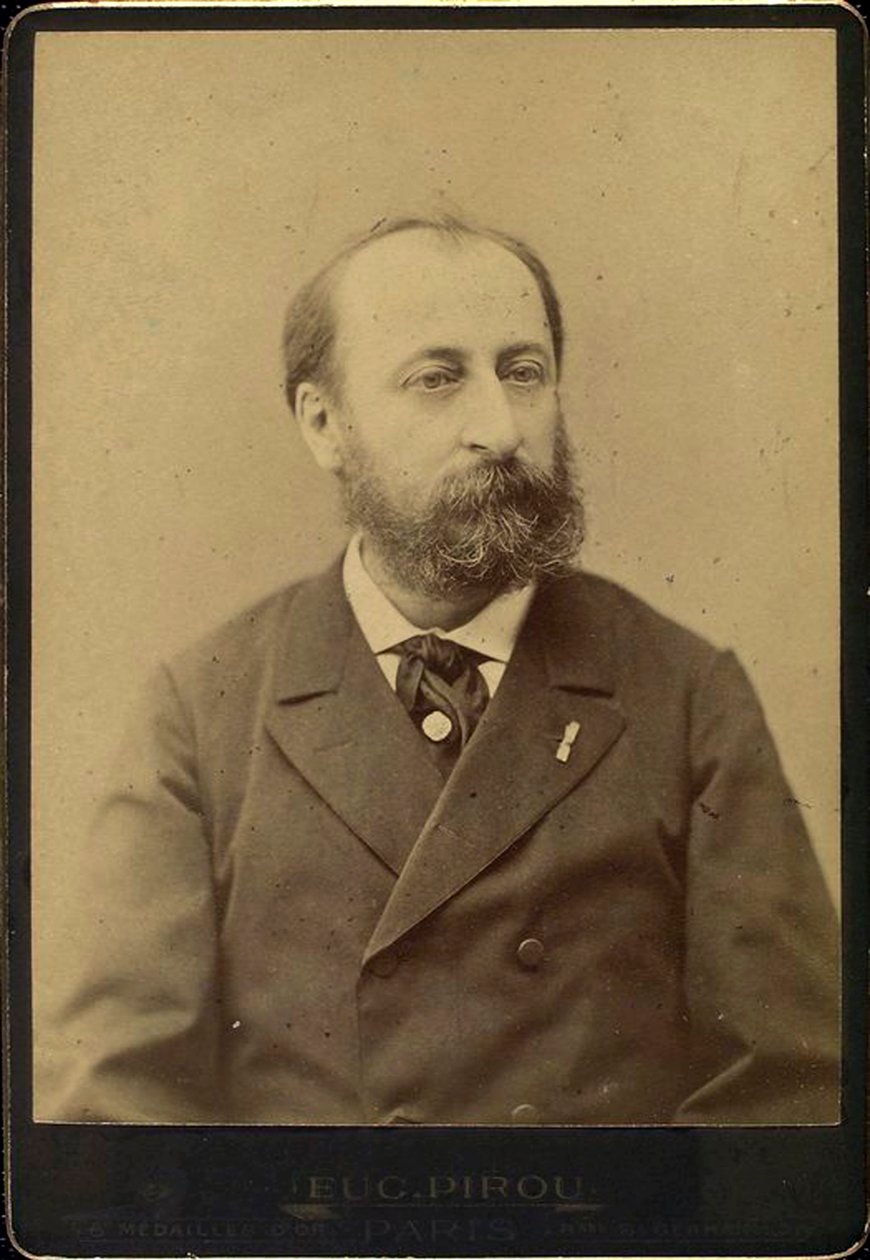 Camille Saint-Saens, fransk kompositör, dirigent, organist och pianist, sent 1800-tal av Eugene Pirou