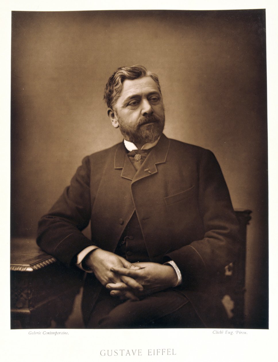 Gustave Eiffel, fransk ingenjör, 1880 av Eugene Pirou
