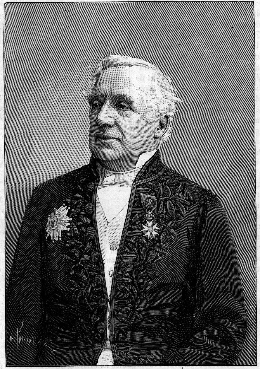 Porträtt av Baron Felix Hippolyte Larrey (1808-1895), fransk kirurg, ledamot av Vetenskapsakademien och Medicinska Akademien av Eugene Pirou