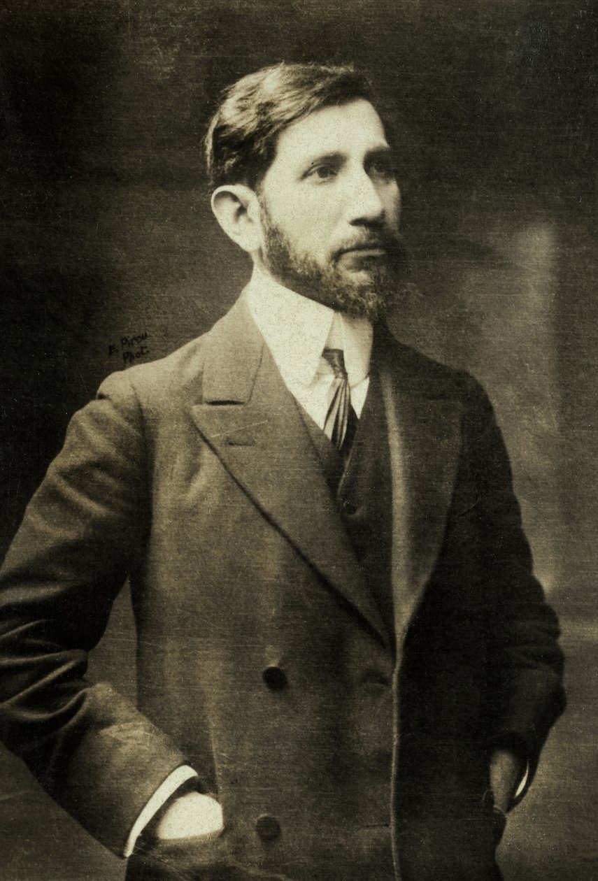 Porträtt av Charles Maurras (fotografi) av Eugene Pirou