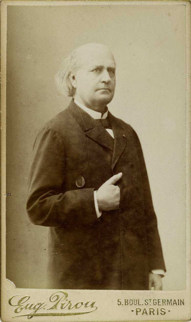 Porträtt av Leconte de Lisle 1818-1894, ca. 1870. av Eugene Pirou