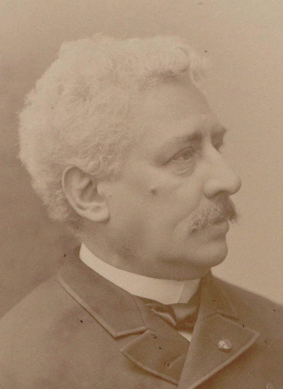 Porträtt av kompositören Olivier Métra 1830-1889, 1870-talet. av Eugene Pirou