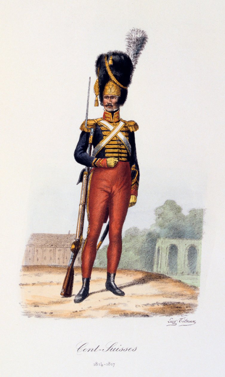 Hundra schweiziska, 1814-17 av Eugene Titeux