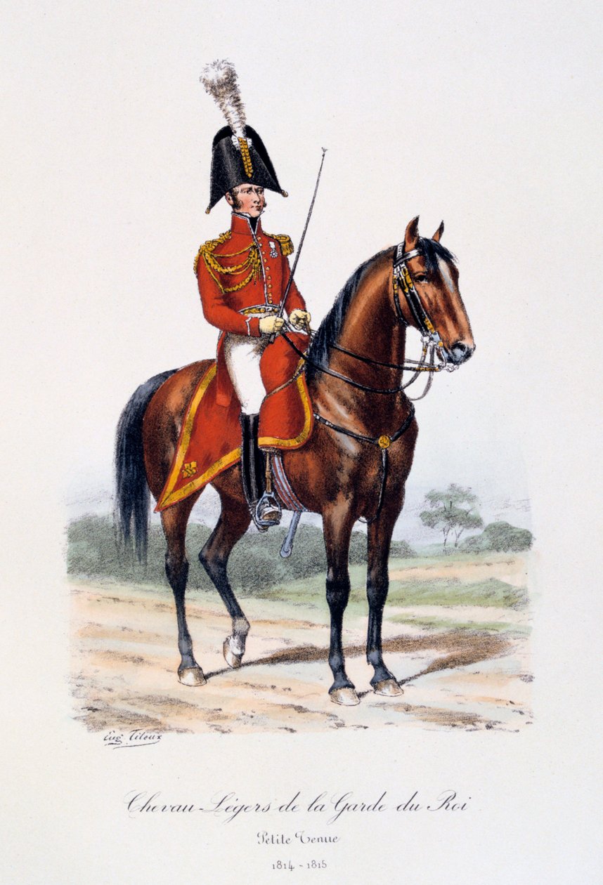 Lätta hästar av kungens garde, liten uniform, 1814-15 av Eugene Titeux