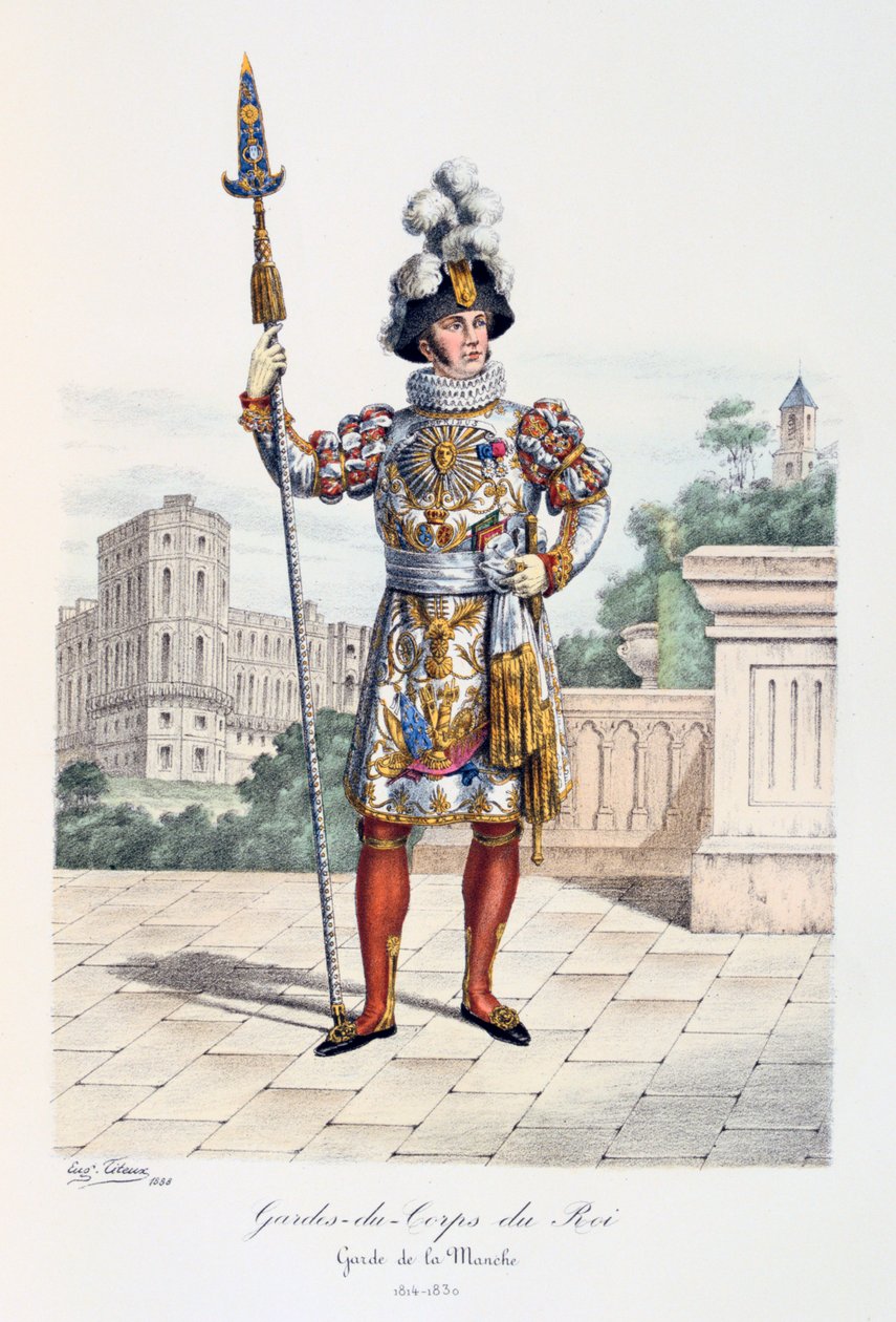 Kungens livvakter, kanalvakten, 1814-30 av Eugene Titeux