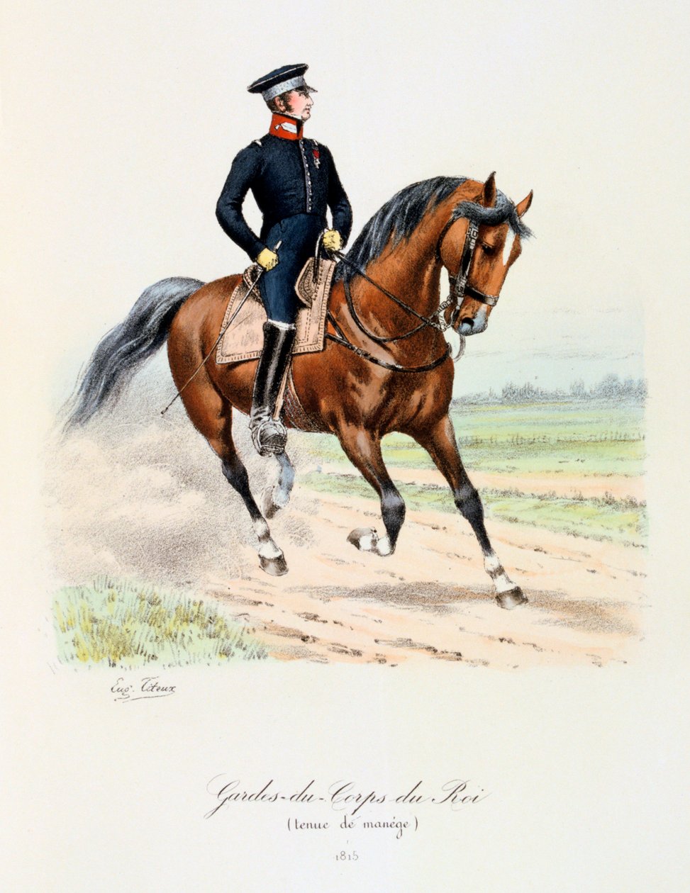 Kungens livvakter, karuselldräkt, 1815 av Eugene Titeux