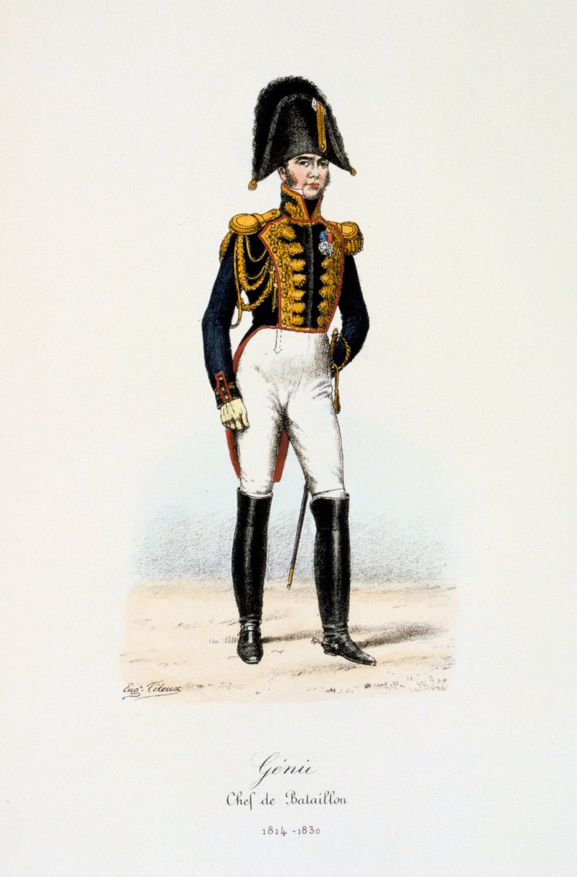 Ingenjörer, bataljonschef, 1814—30 av Eugene Titeux