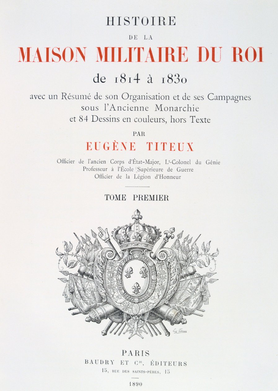 Titelblad, 1814-1830 av Eugene Titeux