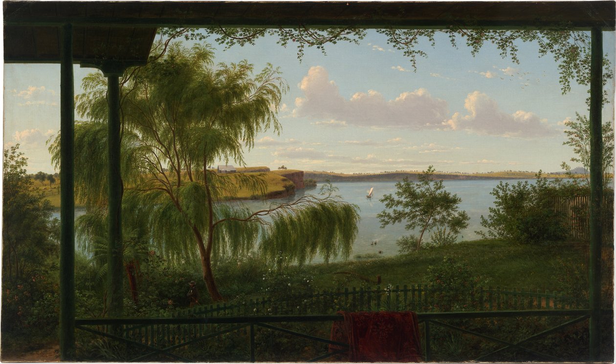 Från verandan på Purrumbete av Eugene von Guérard