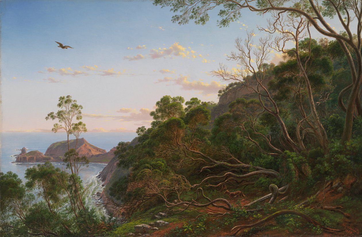Tea Trees nära Cape Schanck, Victoria av Eugene von Guérard