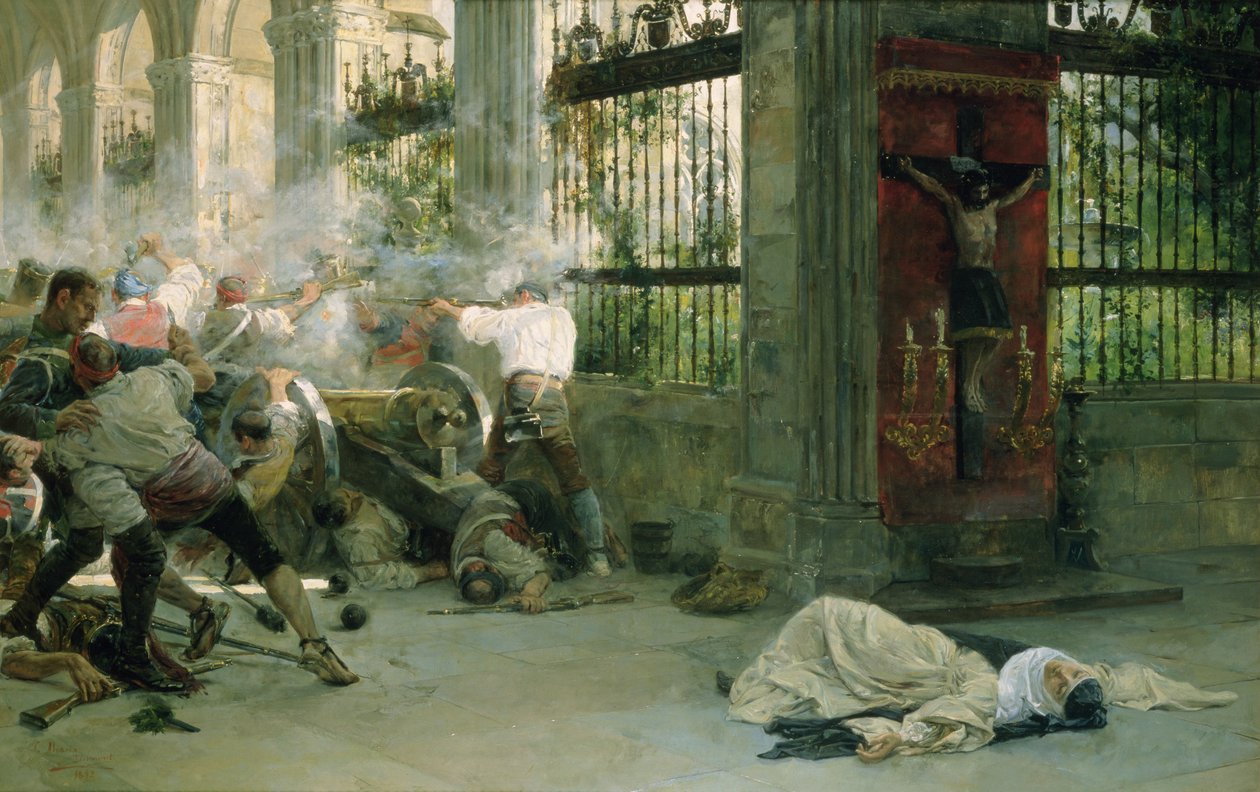 Avsnitt från frihetskriget, 1892 av Eugenio Alvarez Dumont